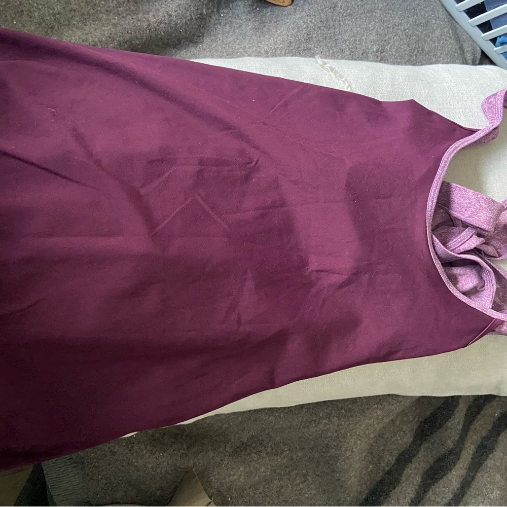 Purple and Black/Blue Sport Tops with built-in bra